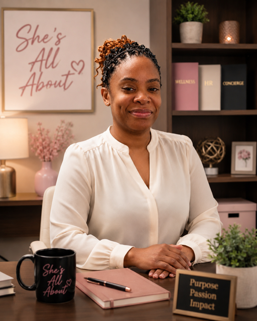 Lana Speller, Founder of She's All About based in Burlington, North Carolina